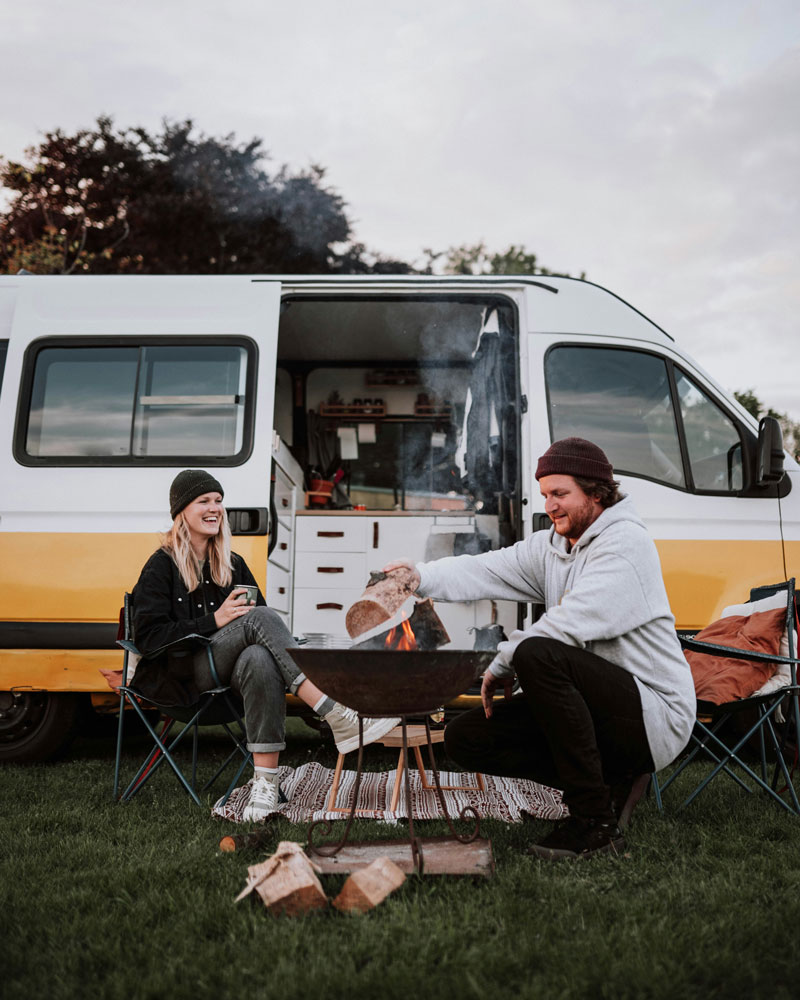Moderne und saubere Sanitäranlagen auf dem Campingplatz am Waldesrand